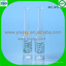 2ml ISO Standard Glasampulle mit Siebdruck